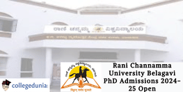 Rani Channamma University Belagavi PhD Admissions 2024 25 Open